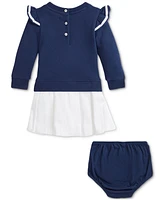 Polo Ralph Lauren Baby Pleated Sweatshirt Dress