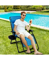 Inolait Sugift Oversize Lounge Chair with Cup Holder of Heavy Duty for outdoor