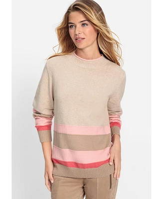 Olsen Women's Block Stripe Sweater