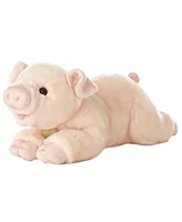 Aurora Large Pig Miyoni Realistic Plush Toy Pink 16"