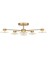 Possini Euro Design Possini Euro Chapman 33 1/2" Wide Warm Gold 7-Light Led Ceiling Light