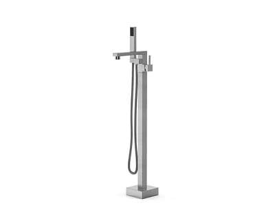 gaomon Freestanding Bathtub Faucet, Floor Mount Tub Filler,Standing Tub Faucet Handheld Shower and Swivel Mixer Spout