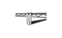 Slickblue 2Tier Rod Closet Organizer Garment Rack Clothes Storage Hanger Shelf Hooks Black