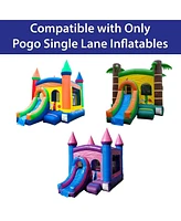 Pogo Bounce House Blue Pool Attachment for Crossover Combo Units | 8' Foot x 6' Foot | Only Compatible with Pogo Crossover Inflatables | for Use with