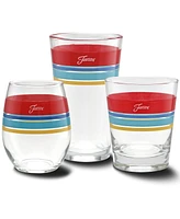 Fiesta Vibrant Edgeline Double Old-Fashioned Glass, Set of 4