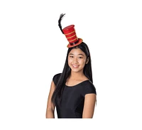 Dress Up America Red Ringmaster Headband with Feather - Kids