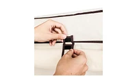 Slickblue 69" Portable Clothes Closet with Non-Woven Fabric and Double Rod for Efficient Storage Organizer