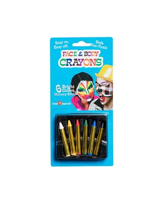 Dress Up America 6 Face Paint Crayons - Blister Pack