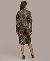 Donna Karan New York Womens Tweed Jacket Pencil Skirt