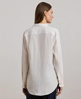 Lauren Ralph Linen Shirt, Regular & Petite