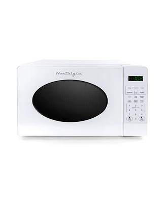 Nostalgia 0.7 Cubic Retro Foot Countertop Microwave Oven