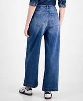 And Now This Women's High-Rise Seam-Front Wide-Leg Jeans, Exclusively at Macy's