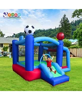 Pogo Bounce House Backyard Kids Inflatable Bounce House with Slide for Kids - Backyard Inflatable Bouncy House