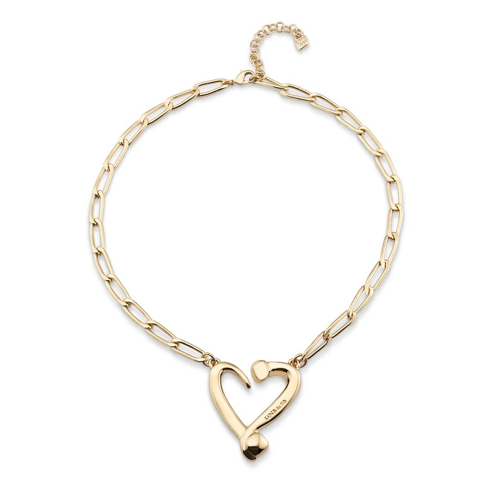 UNOde50 Metal Alloy Medium Heart Necklace