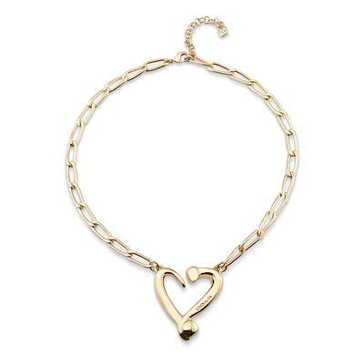 UNOde50 Metal Alloy Medium Heart Necklace