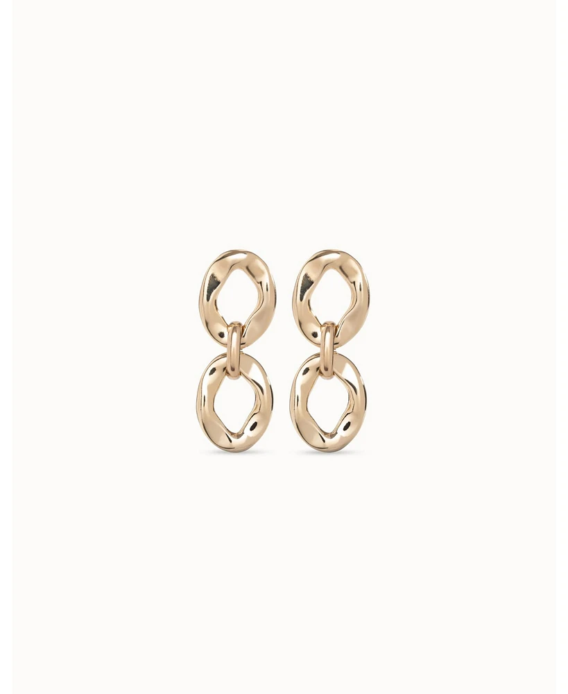 UNOde50 Two Round Links Metal Alloy Earrings