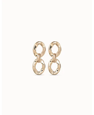 UNOde50 Two Round Links Metal Alloy Earrings