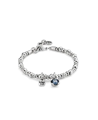 UNOde50 Sterling Silver Metal Alloy Bracelet with Bead Trimmings