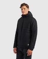 Ecko Unltd Men's Hooded Puffer Jacket with Polar Fleece Lining