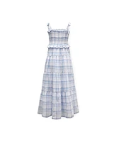 Hope & Henry Women's Smocked Tiered Dress