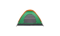 Slickblue 2-Person Waterproof Camping Dome Tent for Outdoor Hiking Survival Orange & Green