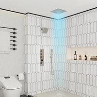 Casainc Digital Display Single Handle 1-Spray Thermostatic Dual Shower Faucet