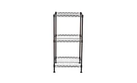 Slickblue Black 3-Tier Wire Shelving Tower for Versatile Storage and Organization