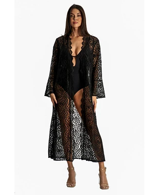 La Moda Clothing Women's Lace Cover Up