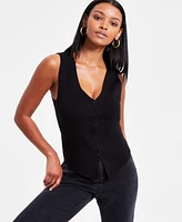 Bar Iii Women's Sleeveless Sweater Vest, Exclusively at Macy's