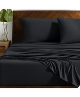 Bare Home 4 Way Microfiber Stretch Knit Sheet Set