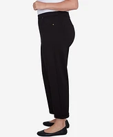 Alfred Dunner Plus Romancing the Stone Cuffed Ankle Ponte Pants