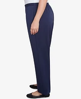 Alfred Dunner Plus Block Island Modern Stretch Twill Average Length Pants