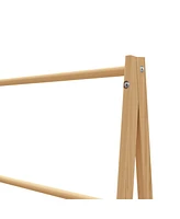 Streamdale Furniture Bamboo Ladder Towel Rack With Storage Shelf