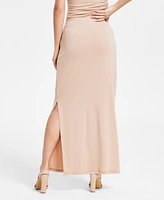 Bar Iii Women's Knit Crepe Side-Slit Maxi Skirt, Exclusively at Macy's