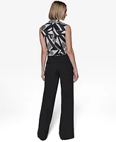 Karl Lagerfeld Paris Women's Sailor Wide-Leg Pants