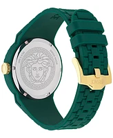Versace Men's Swiss V-Pop Green Silicone Strap Watch 43mm