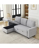 Streamdale Furniture Reversible Sleeper Sofa Bed for Tight Spaces