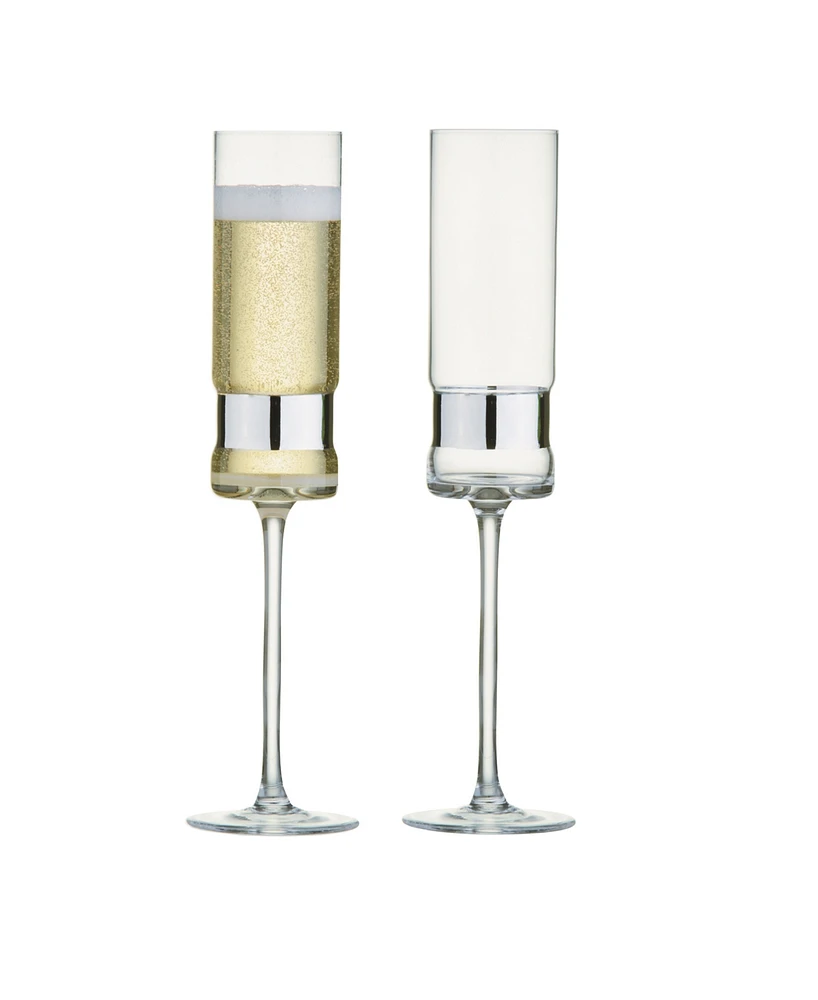 Set of 2 SoHo Champagne Flutes, Set of 2