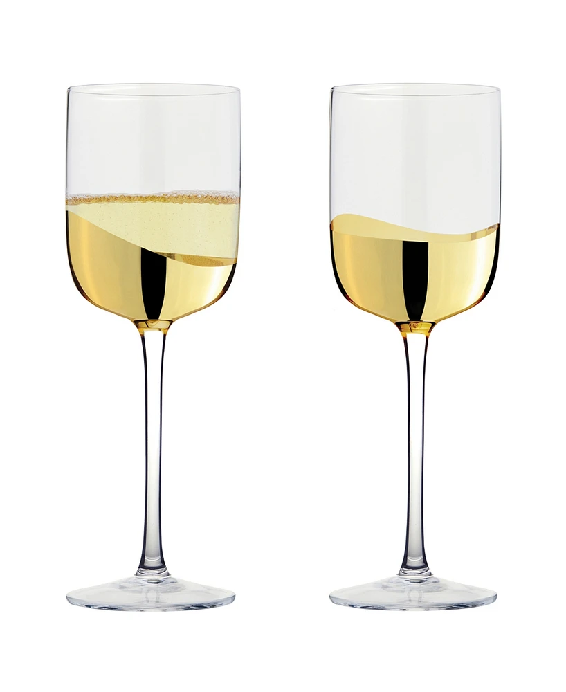 Anton Studio Designs Wave Wine Glasses