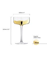 Anton Studio Designs Wave Champagne Coupes, Set of 2