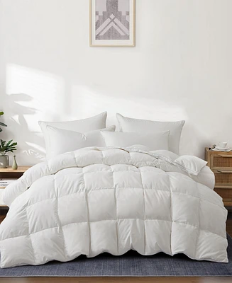 Unikome Ultra Soft White Goose Feather and Down Comforter