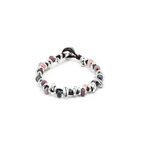 UNOde50 Sterling Silver Multicolor Glasses Bracelet