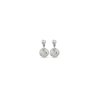 UNOde50 Sterling Silver Metal Clad Earring with Hoops