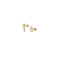 UNOde50 Metal Alloy Mismatch Stud Earrings