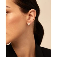 UNOde50 Sterling Silver Metal Clad Stud Earrings