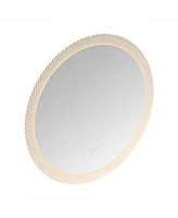 Streamdale Furniture 24 Inch Switch-Held Memory Led Mirror, Wall-Mounted Vanity Mirrors