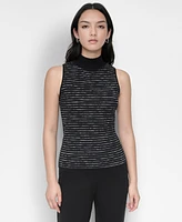 Dkny Women's Sleeveless Mock-Neck Sweater