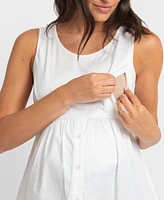 Seraphine Women's Knit Sweater with Woven Shirt