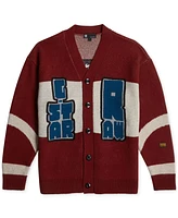 G-Star Raw Men's Loose Embroidered Logo Cardigan