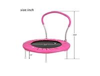 Slickblue 36" Mini Trampoline with Handle – Sturdy Design, Easy Assembly, Indoor/Outdoor Use